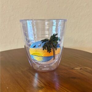 Clear Tervis Tumbler with Tropical Sunset Patch